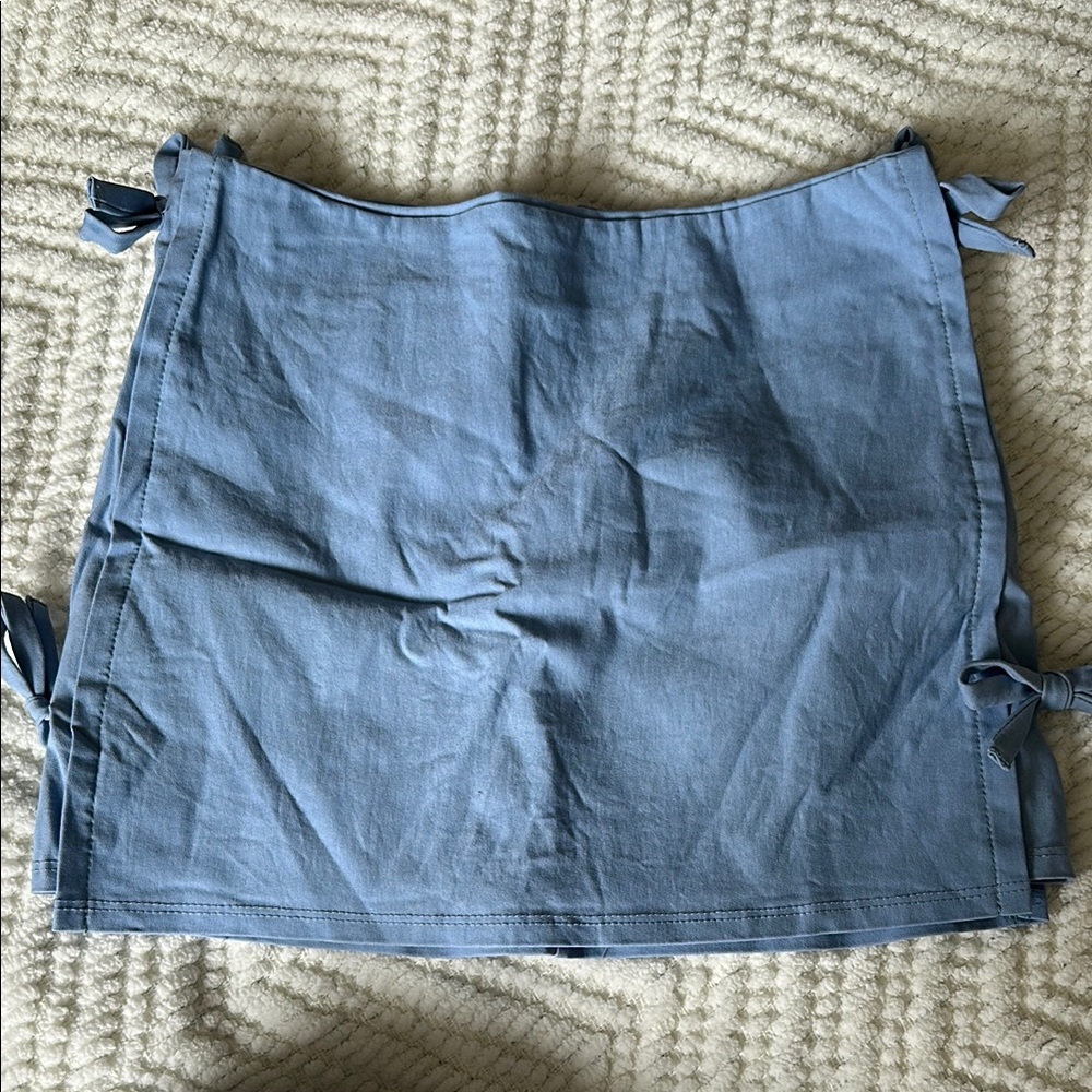 Light Blue Mini Skirt
